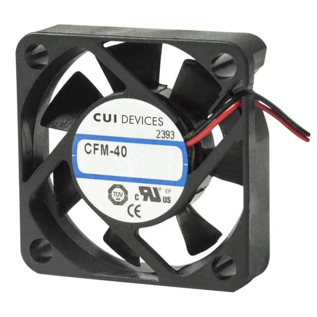 CFM-4010-03-22 CUI Inc.                                                                    DC AXIAL FAN, 40 MM SQUARE, 10.6