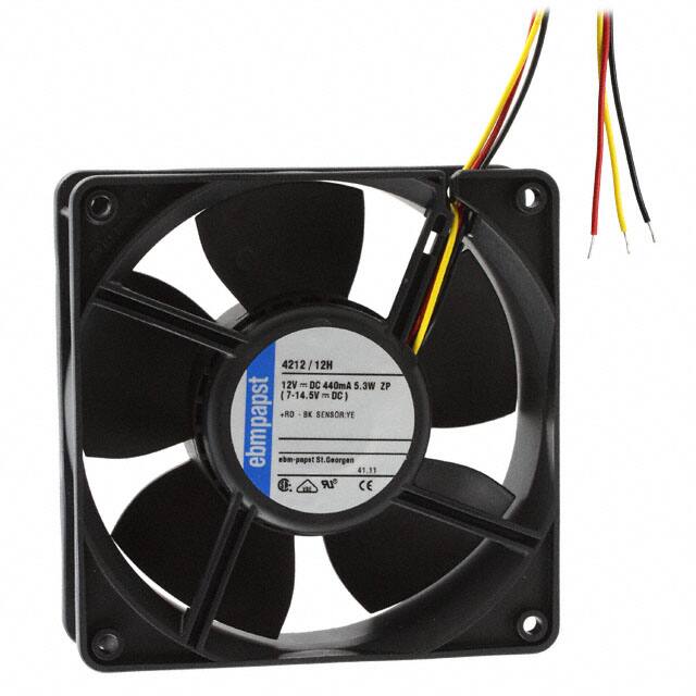 4212/12H ebm-papst Inc.                                                                    FAN AXIAL 119X38MM 12VDC WIRE