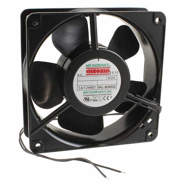 UF12A12-BWHNSR Mechatronics Fan Group                                                                    FAN 120X38MM 115V IP55 SALT FOG