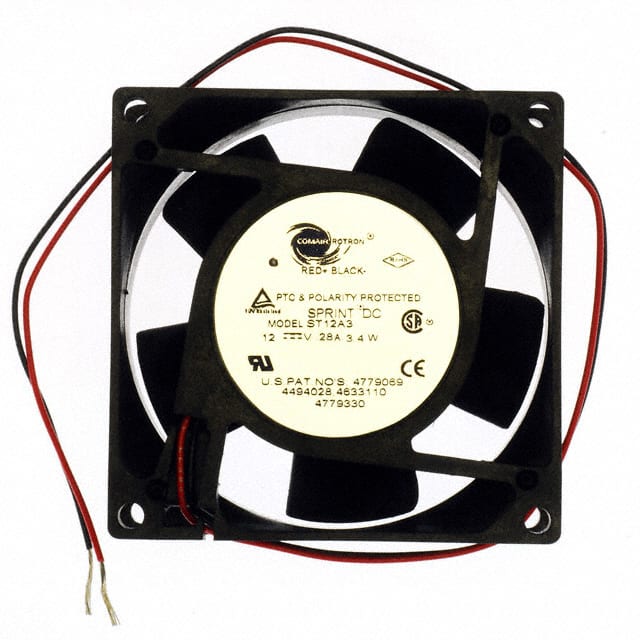 19032107A Comair Rotron                                                                    FAN AXIAL 80X32MM 12VDC ST12A3