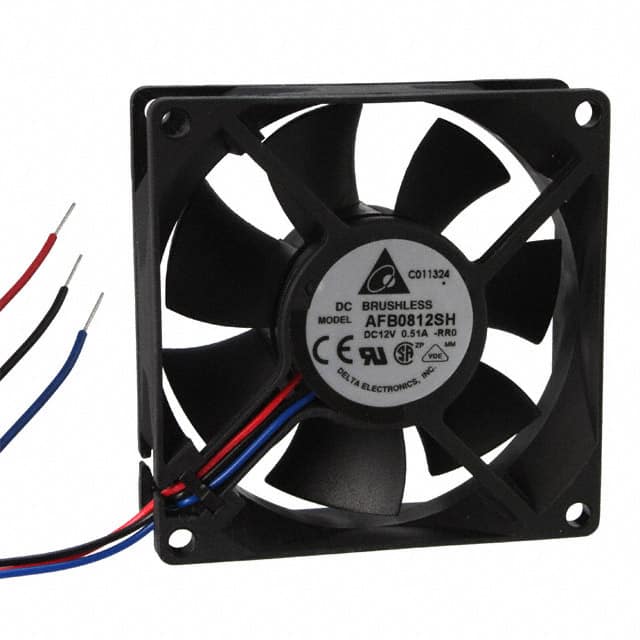 AFB0812SH-RR0 Delta Electronics                                                                    FAN AXIAL 80X25.4MM 12VDC WIRE