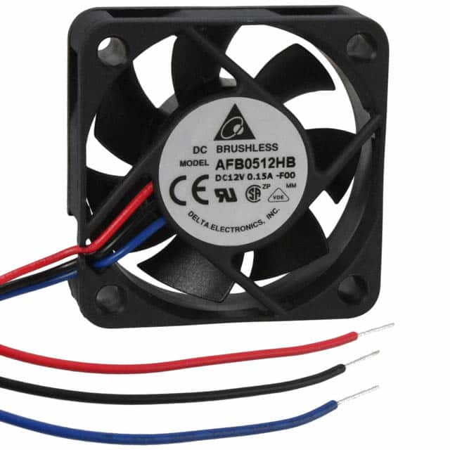 AFB0512HB-F00 Delta Electronics                                                                    FAN AXIAL 50X15MM 12VDC WIRE