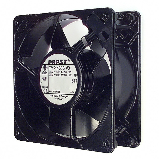 4656VX-817 ebm-papst Inc.                                                                    FAN AXIAL 119X38MM 230VAC TERM