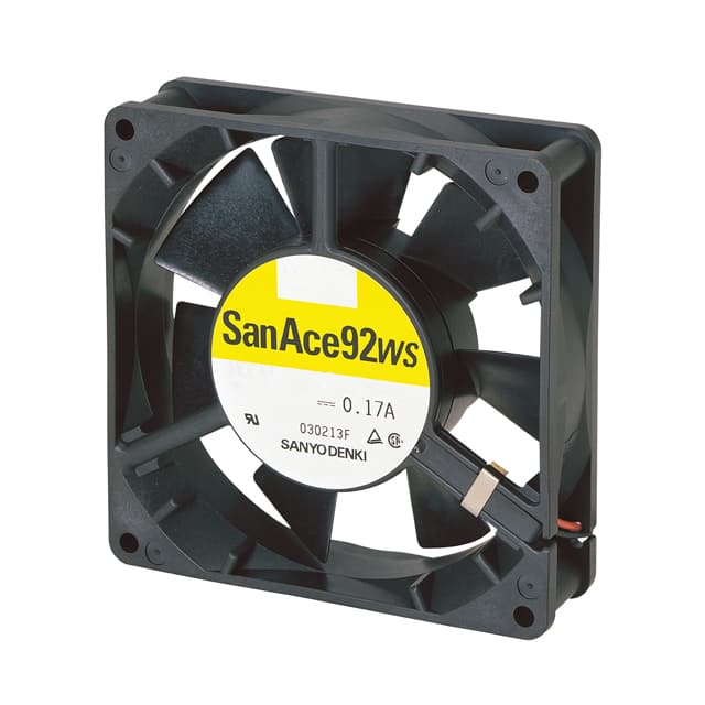 9WS0912H401 Sanyo Denki America Inc.                                                                    FAN 92X25MM 12VDC IP54 TACH