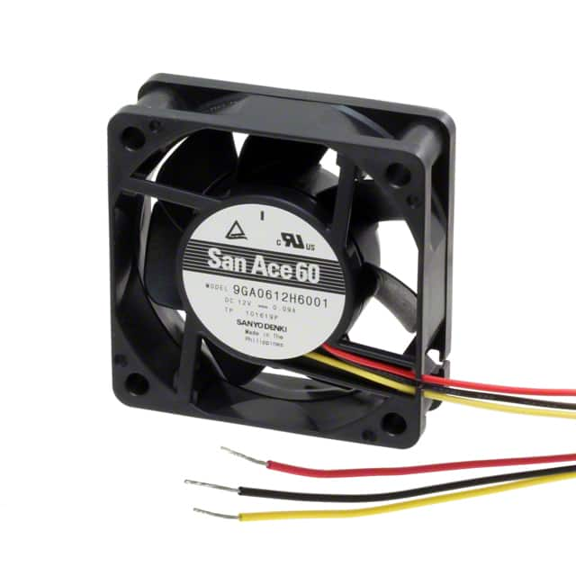 9S0612F4011 Sanyo Denki America Inc.                                                                    FAN 60X25MM 12VDC RBLS TACH