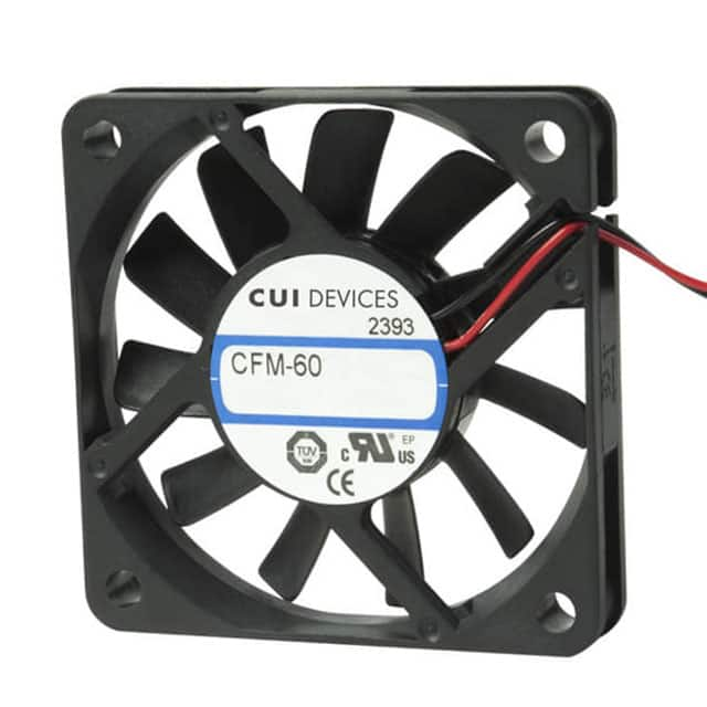 CFM-6025-13-10 CUI Inc.                                                                    DC AXIAL FAN, 60 MM SQUARE, 25 M