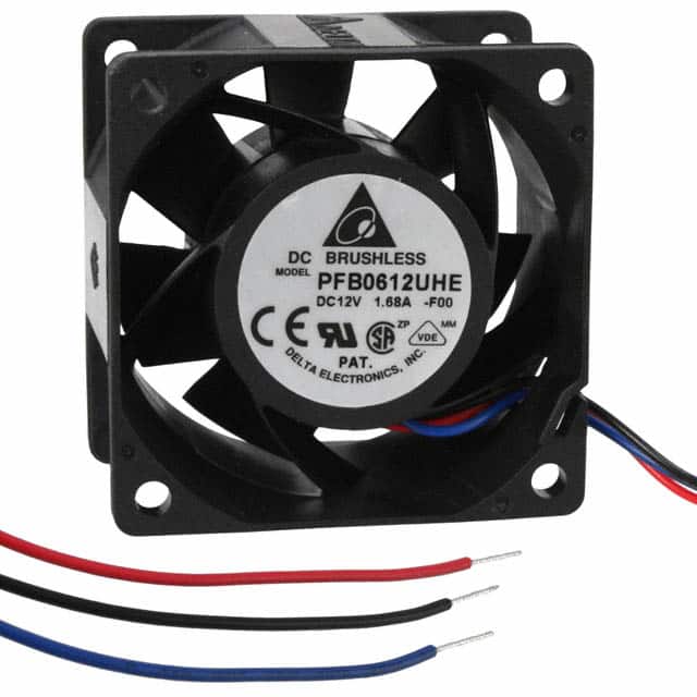 PFB0612UHE-F00 Delta Electronics                                                                    FAN AXIAL 60X38MM 12VDC WIRE