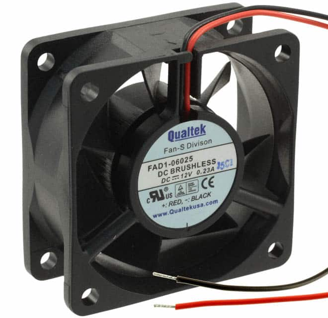 FAD1-06025BBLW12 Qualtek                                                                    FAN AXIAL 60X25MM BALL 5VDC WIRE