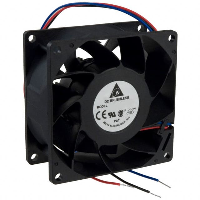 FFB0812EHE-F00 Delta Electronics                                                                    FAN AXIAL 80X38MM 12VDC WIRE