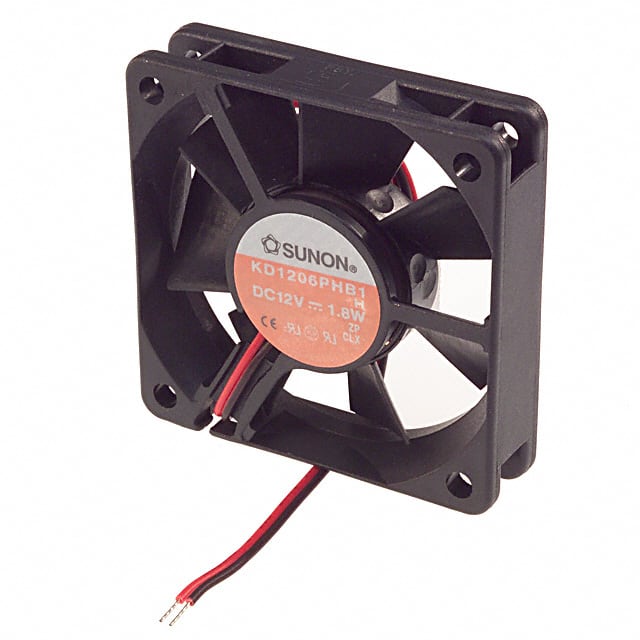 KD1206PHB1 H Sunon Fans                                                                    FAN AXIAL 60X15MM 12VDC WIRE