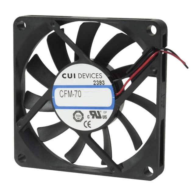 CFM-7010-13-10 CUI Inc.                                                                    DC AXIAL FAN, 70 MM SQUARE, 10 M