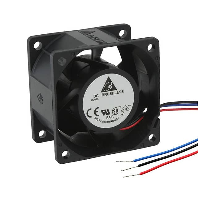 PFB0612EHE-F00 Delta Electronics                                                                    FAN AXIAL 60X60X38MM 12V WIRE