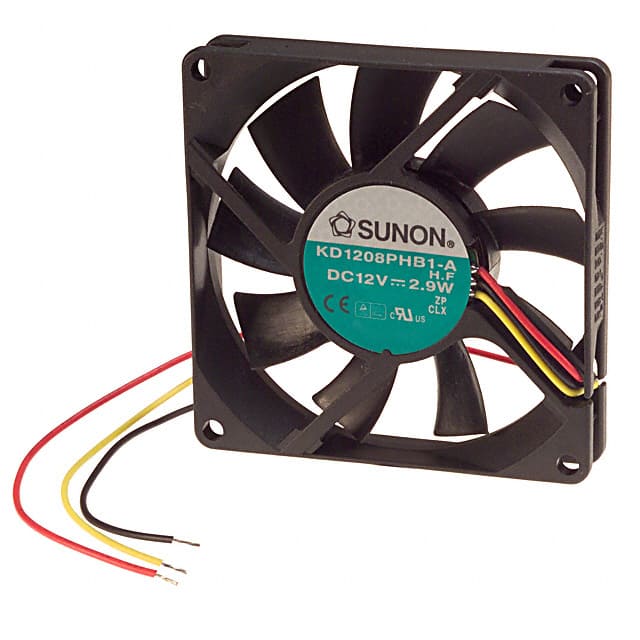 KD1208PHB1-A H.F Sunon Fans                                                                    FAN AXIAL 80X15MM 12VDC WIRE