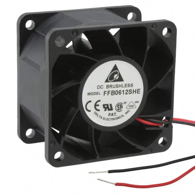 FFB0612SHE Delta Electronics                                                                    FAN AXIAL 60X38MM 12VDC WIRE