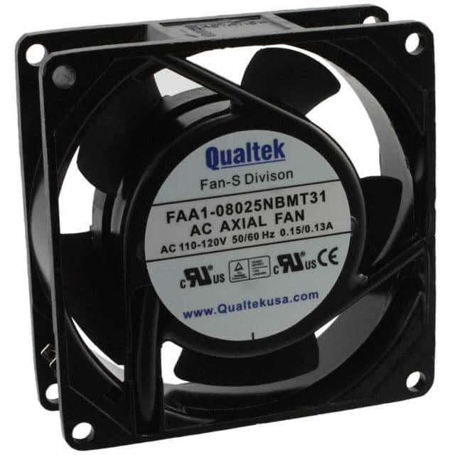 FAA1-08025NBMT31 Qualtek                                                                    FAN AXIAL 80X25MM 115VAC TERM