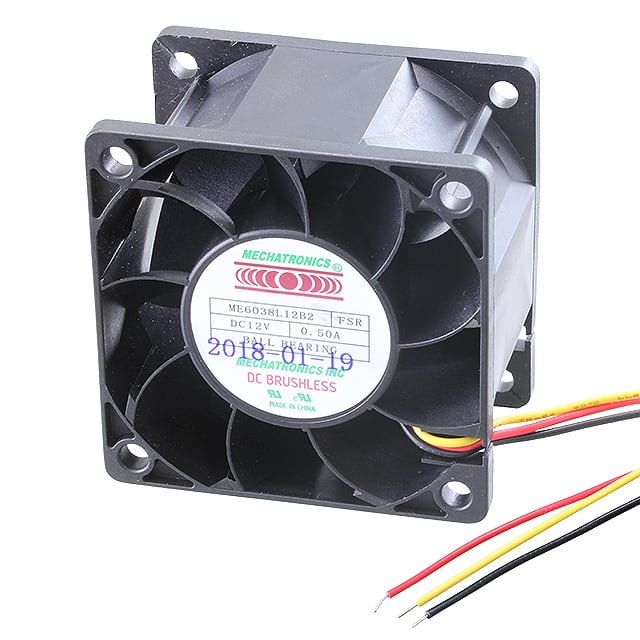 ME6038L12B2-FSR Mechatronics Fan Group                                                                    FAN AXIAL 60X38MM 12VDC WIRE