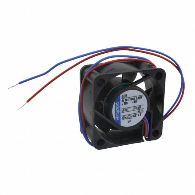 405 ebm-papst Inc.                                                                    FAN AXIAL 40X20MM 5VDC WIRE