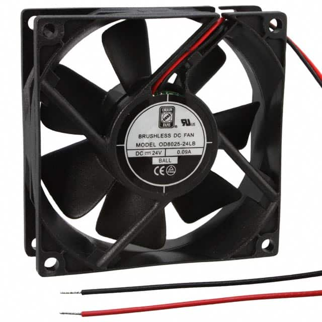 OD8025-24LB Orion Fans                                                                    FAN AXIAL 80X25MM 24VDC WIRE