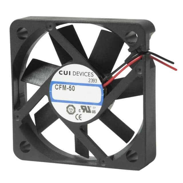 CFM-5010-03-22 CUI Inc.                                                                    DC AXIAL FAN, 50 MM SQUARE, 10 M