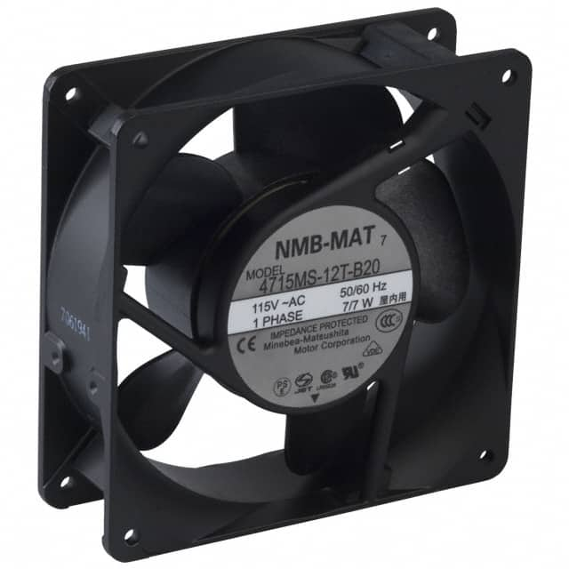 4715MS-12T-B20-A00 NMB Technologies Corporation                                                                    FAN AXIAL 119X38MM 115VAC TERM