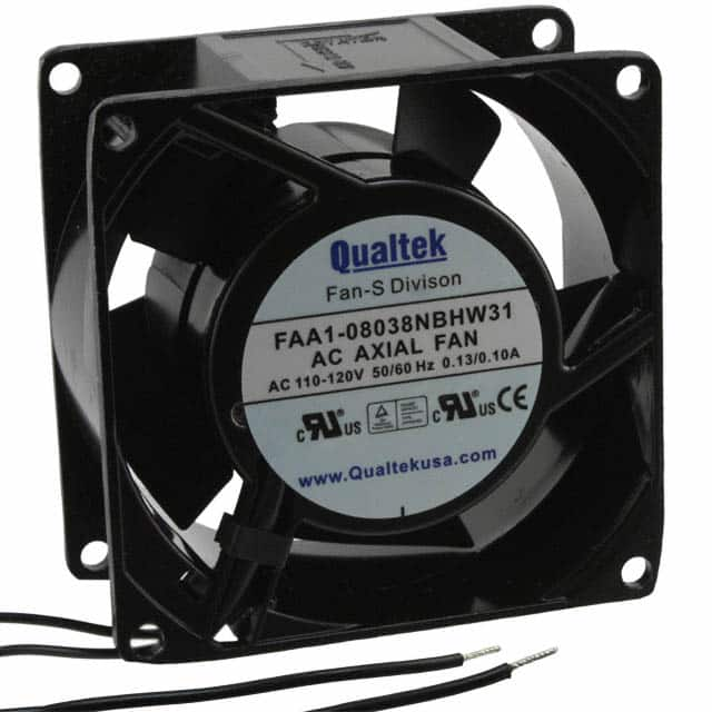 FAA1-08038NBHW31 Qualtek                                                                    FAN AXIAL 80X38MM 115VAC WIRE