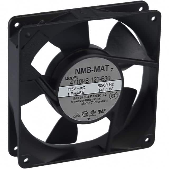 4710PS-12T-B30-A00 NMB Technologies Corporation                                                                    FAN AXIAL 119X25.5MM 115VAC TERM