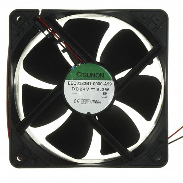 EEC0382B1-000U-A99 Sunon Fans                                                                    FAN AXIAL 120X38MM 24VDC WIRE