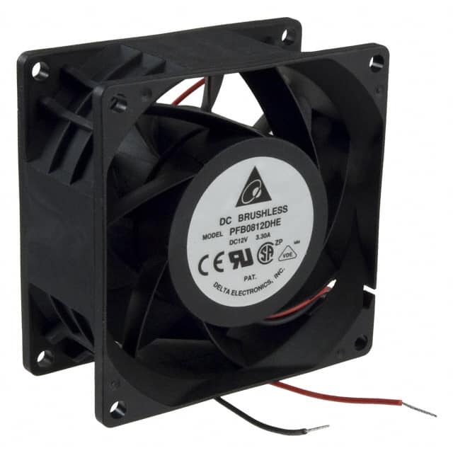 PFB0812DHE Delta Electronics                                                                    FAN AXIAL 80X38MM 12VDC WIRE