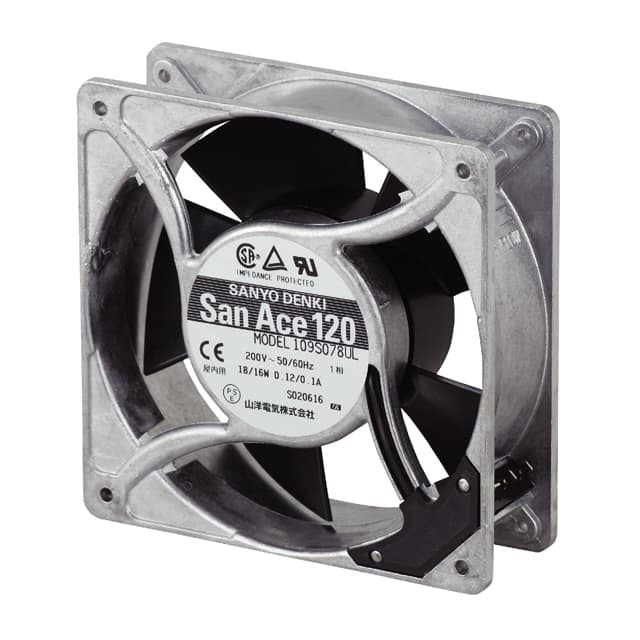 109S078UL Sanyo Denki America Inc.                                                                    FAN 120X38MM 200VAC