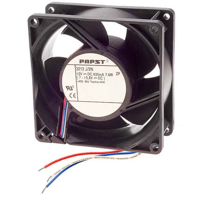 3212J/2N ebm-papst Inc.                                                                    FAN AXIAL 92X38MM 12VDC WIRE