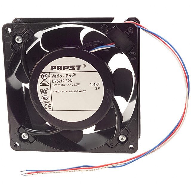 DV5212/2N-40184 ebm-papst Inc.                                                                    FAN AXIAL 127X38MM 12VDC WIRE