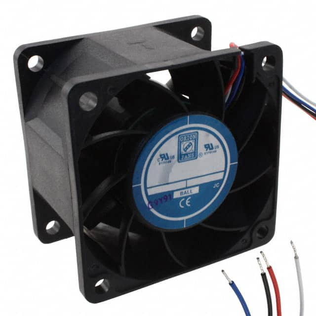 OD6038-12HBVXC10A Orion Fans                                                                    FAN AXIAL 60X38MM 12VDC WIRE