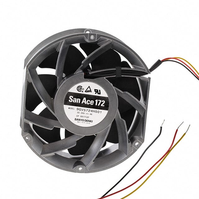 9GV5724H501 Sanyo Denki America Inc.                                                                    FAN 172X51MM 24VDC SDCUT RBLS