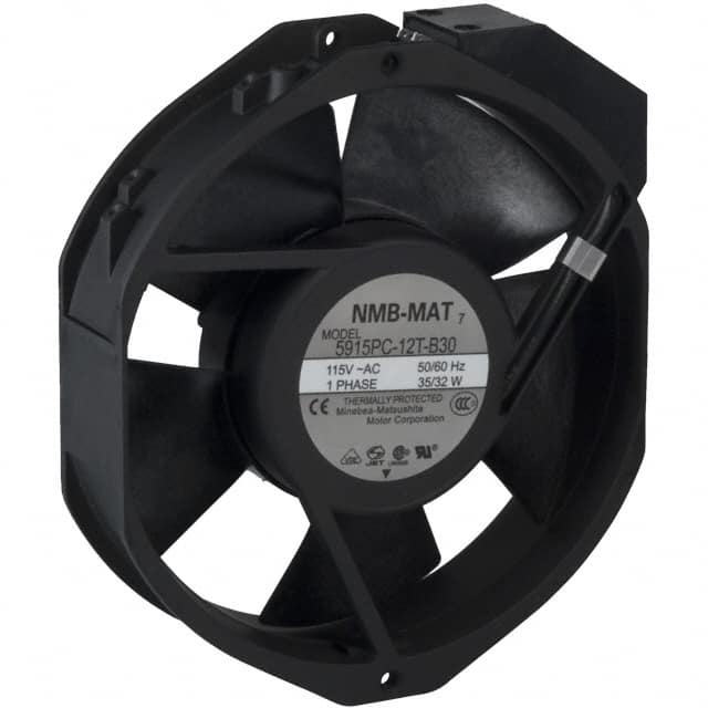 5915PC-12T-B30-A00 NMB Technologies Corporation                                                                    FAN AXIAL 172X38MM 115VAC TERM