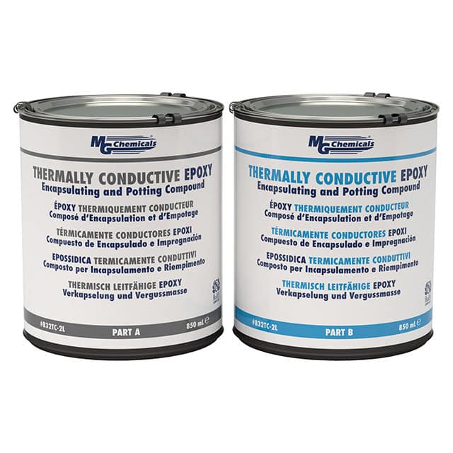 832TC-2L MG Chemicals                                                                    EPOXY THERMALLY CONDUCTIVE BLK