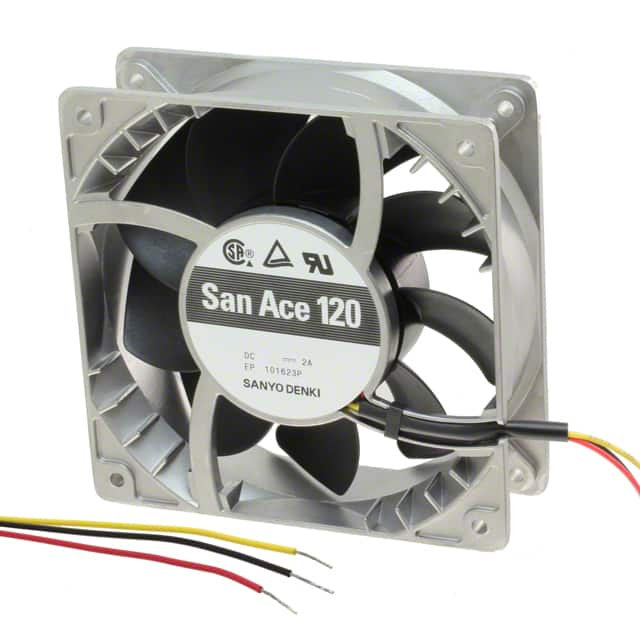 9SG1212G101 Sanyo Denki America Inc.                                                                    FAN 120X38MM 12VDC RBLS TACH