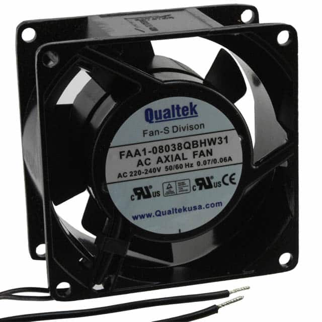 FAA1-08038QBHW31 Qualtek                                                                    FAN AXIAL 80X38MM 230VAC WIRE