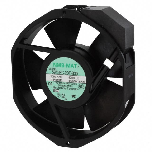 5915PC-20T-B30-B00 NMB Technologies Corporation                                                                    FAN AXIAL 172X38MM 200VAC TERM