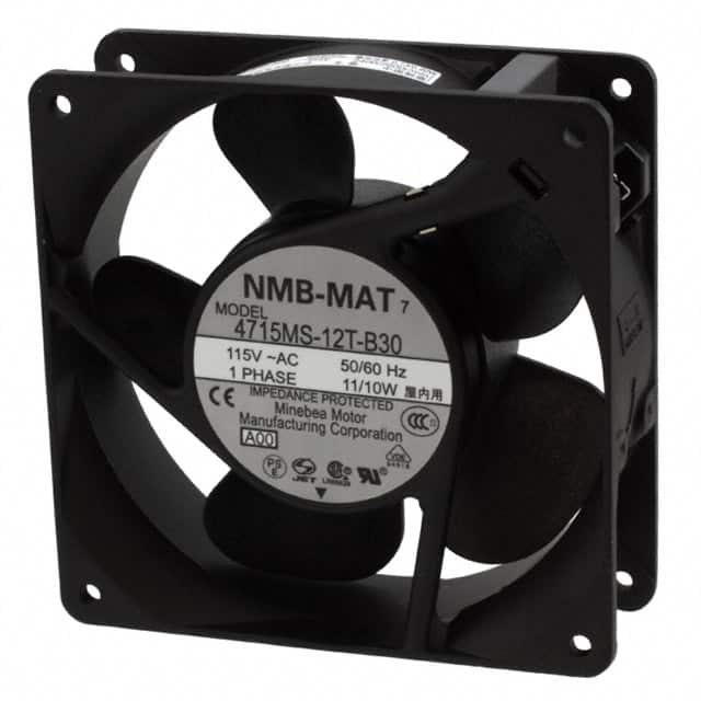 4715MS-12T-B30-A00 NMB Technologies Corporation                                                                    FAN AXIAL 119X38MM 115VAC TERM