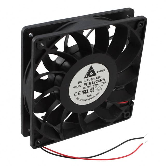 FFB1224HH-T500 Delta Electronics                                                                    FAN AXIAL 120X25.4MM 24VDC WIRE