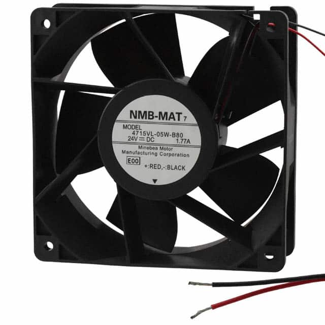 4715VL-05W-B80-E00 NMB Technologies Corporation                                                                    FAN AXIAL 120X38MM 24VDC WIRE