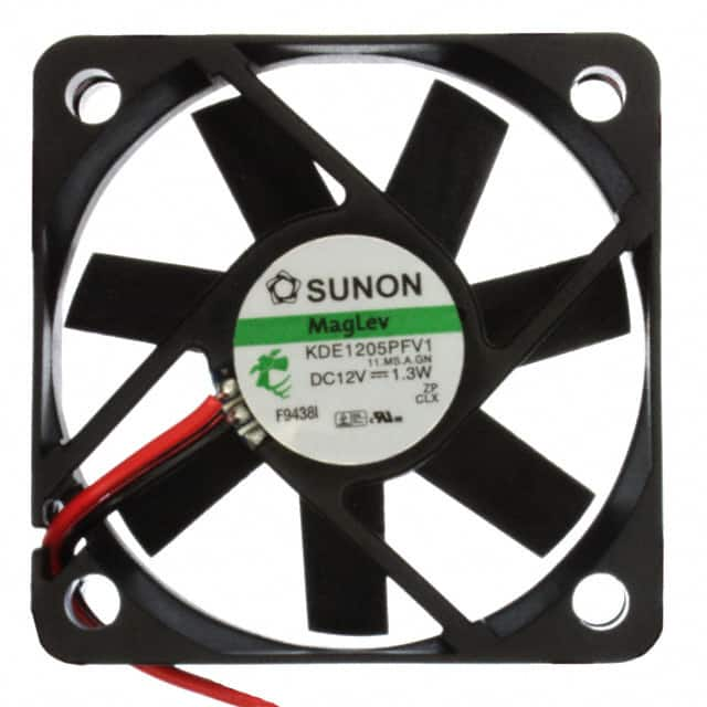 KDE1205PFV1 11.MS.A.GN Sunon Fans                                                                    FAN AXIAL 50X10MM 12VDC WIRE