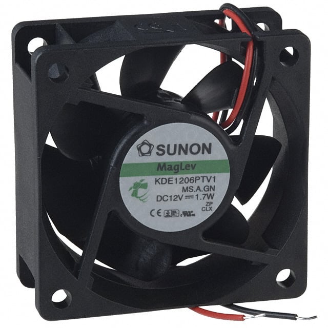 KDE1206PTV1.MS.A.GN Sunon Fans                                                                    FAN AXIAL 60X25MM 12VDC WIRE