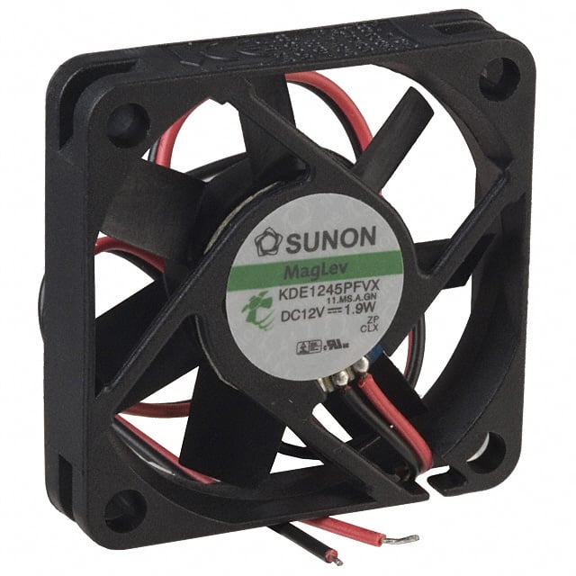 KDE1245PFVX.11.MS.A.GN Sunon Fans                                                                    FAN AXIAL 45X10MM 12VDC WIRE