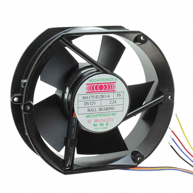 MA1751E12B1+6-FSR-EM Mechatronics Fan Group                                                                    FAN AXIAL 172X50.8MM 12VDC WIRE