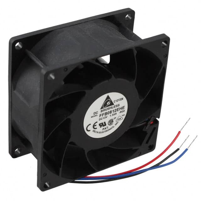 FFB0812EHE-R00 Delta Electronics                                                                    FAN AXIAL 80X38MM 12VDC WIRE