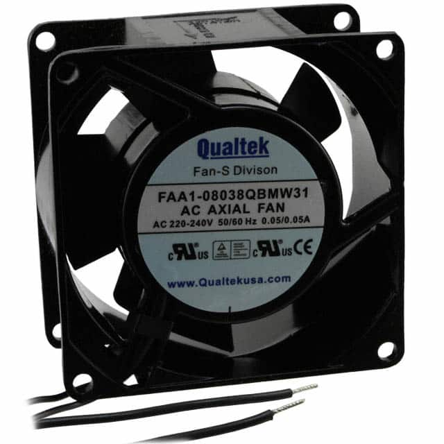 FAA1-08038QBMW31 Qualtek                                                                    FAN AXIAL 80X38MM 230VAC WIRE