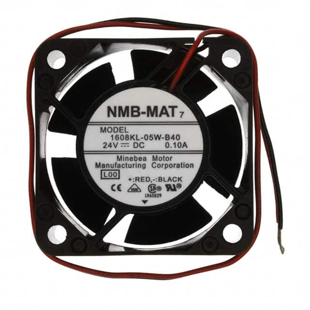 1608KL-05W-B40-L00 NMB Technologies Corporation                                                                    FAN AXIAL 40X20MM 24VDC WIRE