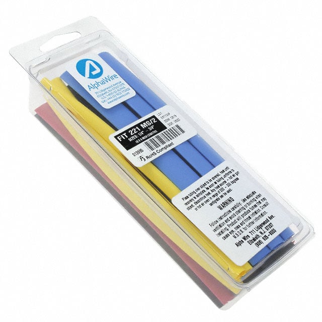 F221MS/2 BK032 Alpha Wire                                                                    HEAT SHRINK TUBE CLASS2 BK