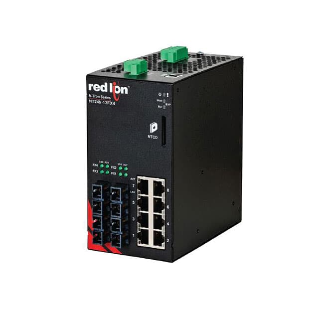 NT24K-12FXE4-SC-40 Red Lion Controls                                                                    SWITCH ETHERNET 12PORT